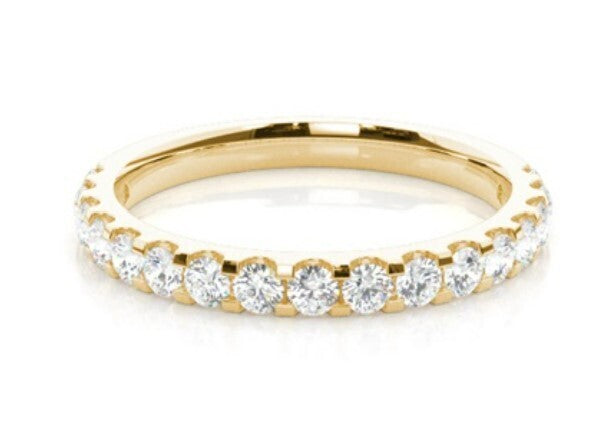 18K Yellow Gold Ring Wedding Bands lina test d