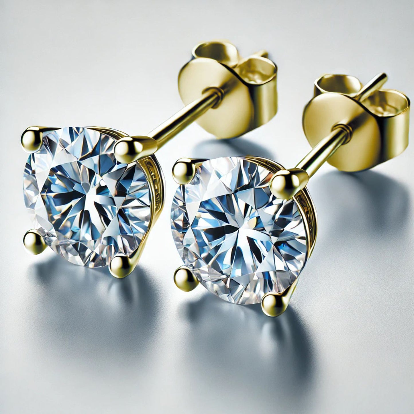 Classic Natural Diamond Stud Earrings