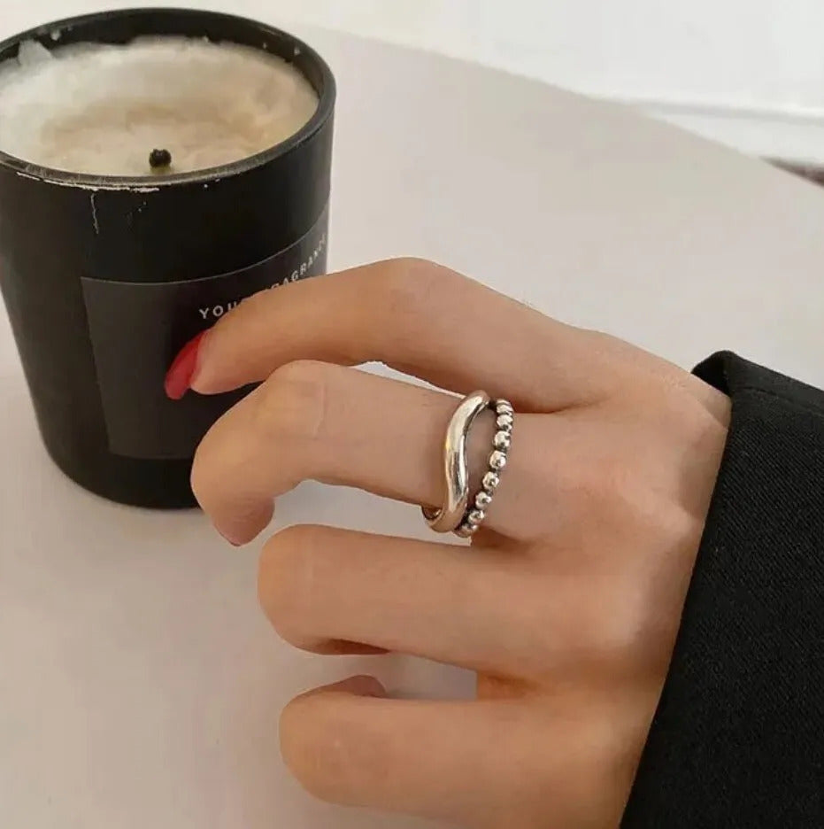 925 Sterling Silver Ring, Adjustable Thumb Ring, Statement Ring, Open Ring, Boho