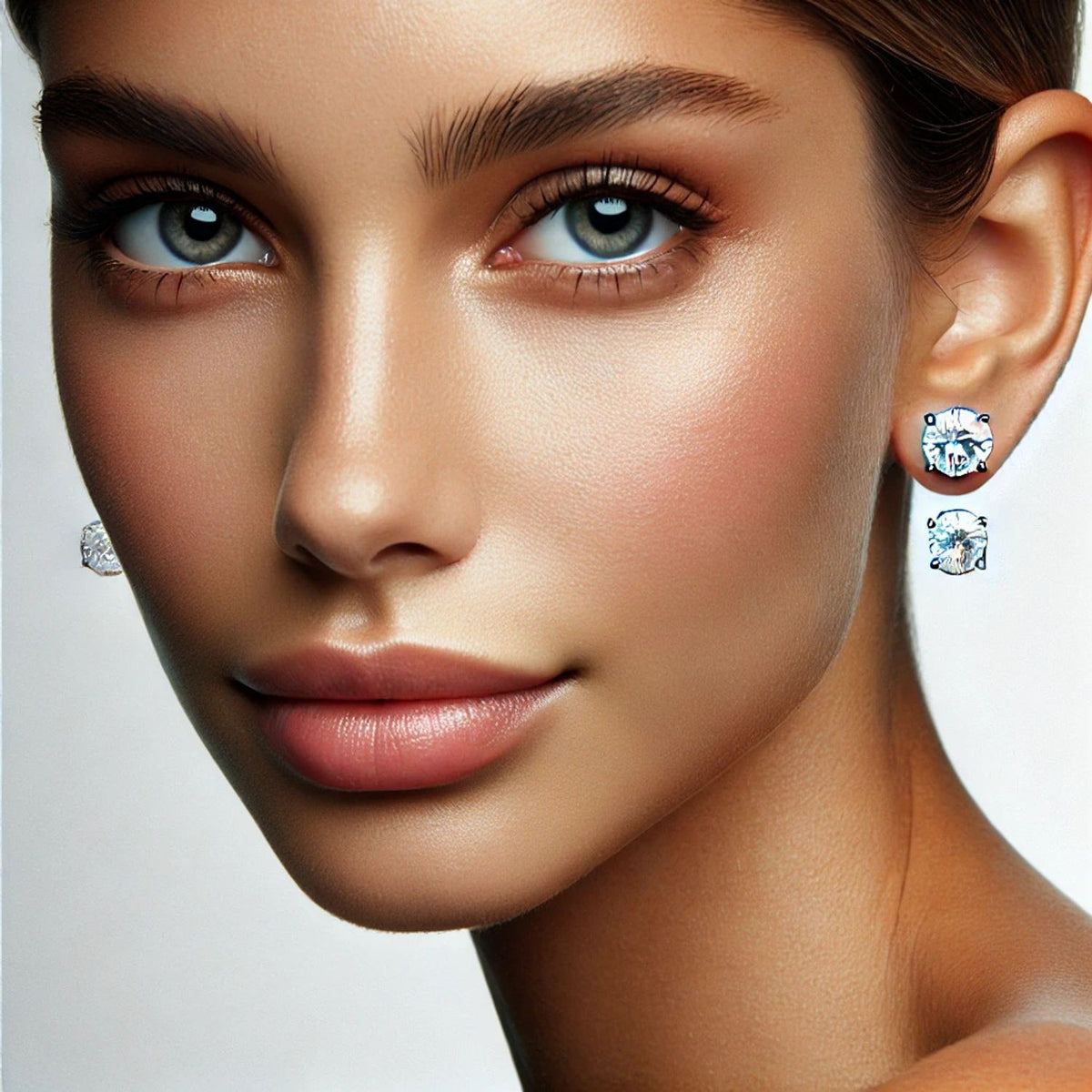 Classic Natural Diamond Stud Earrings