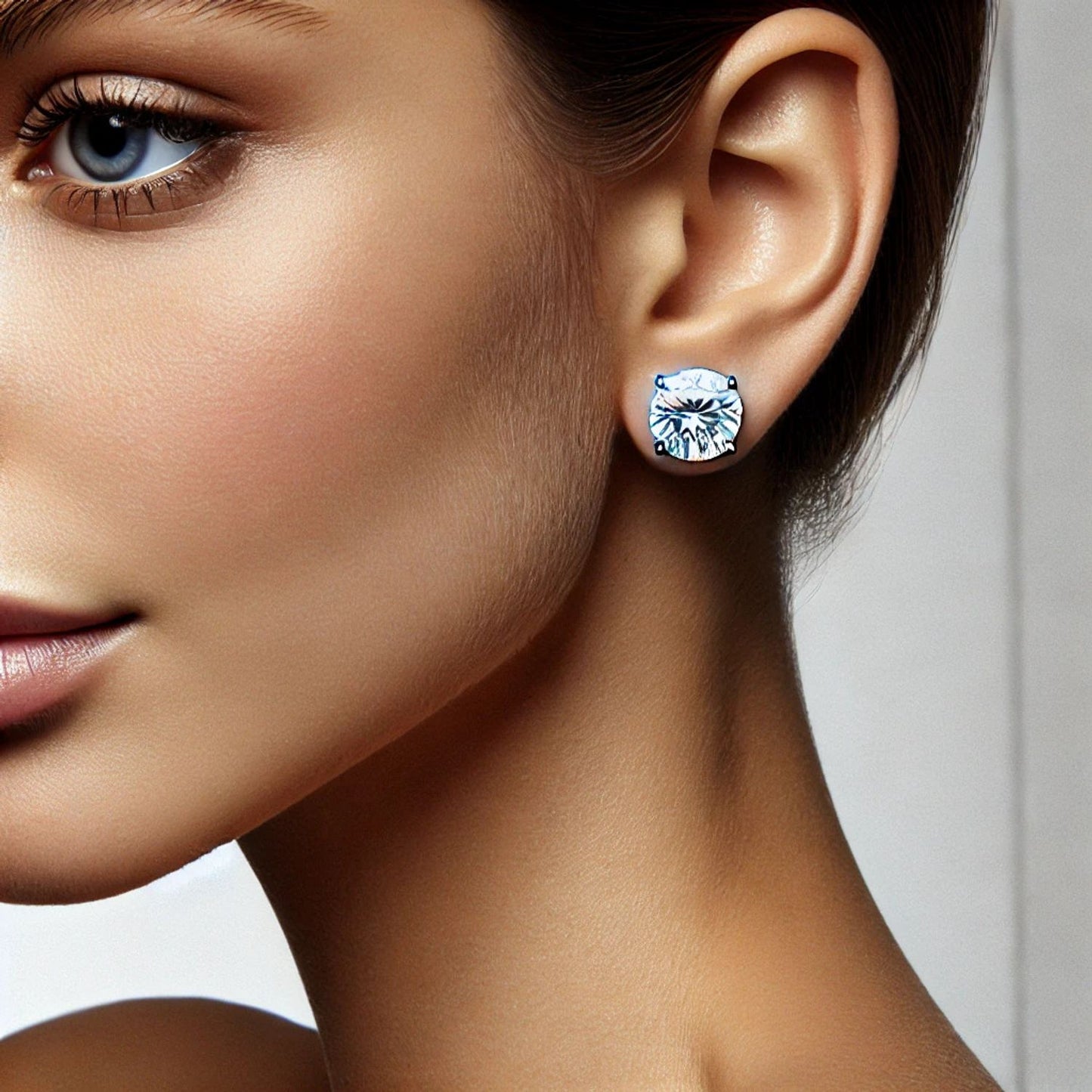 Classic Natural Diamond Stud Earrings