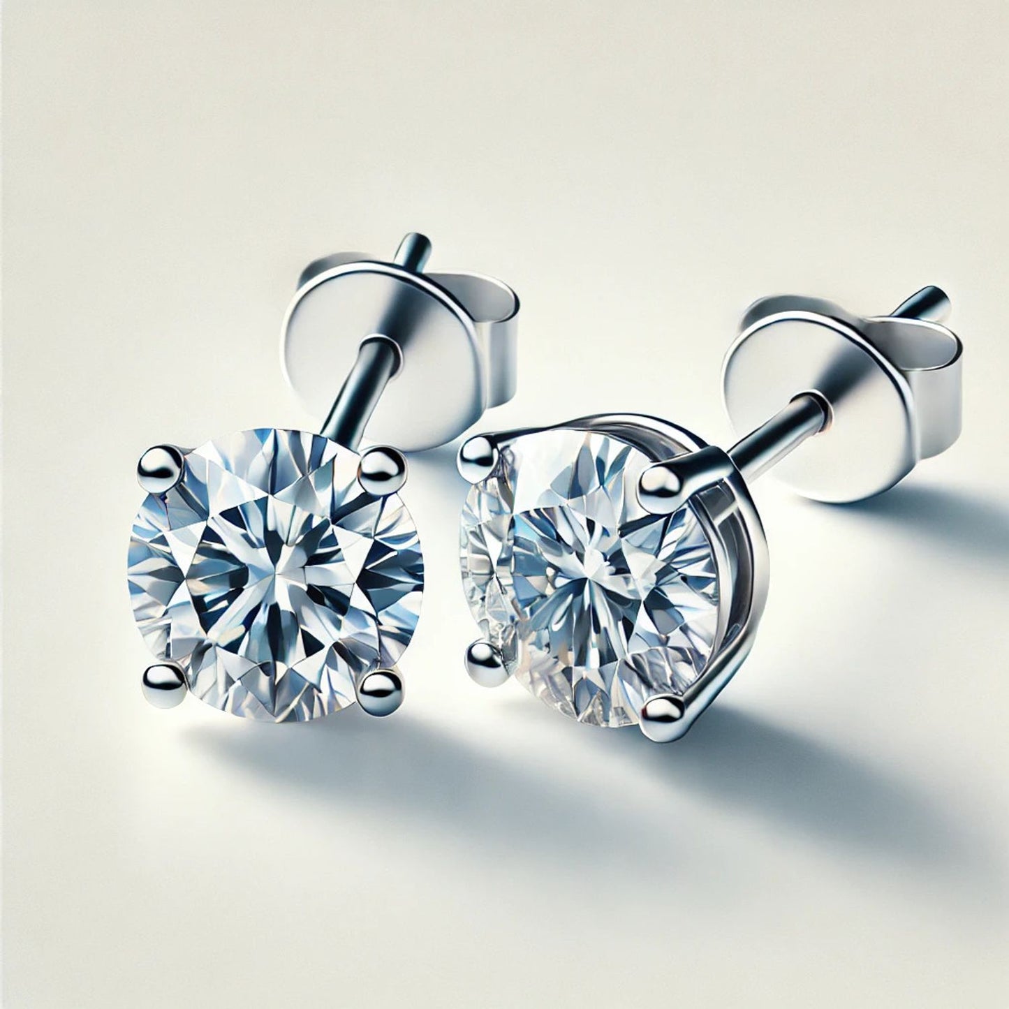 Classic Natural Diamond Stud Earrings
