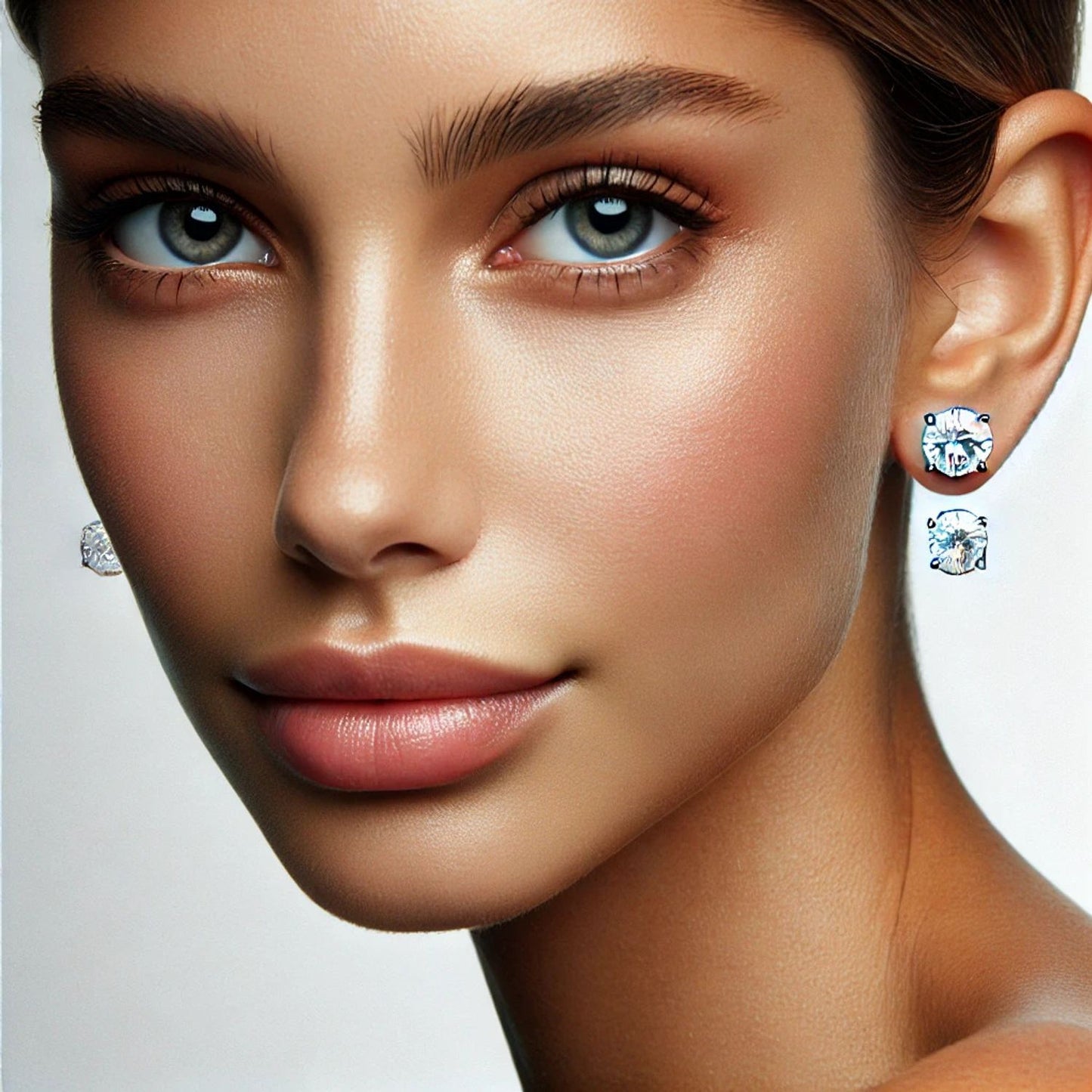 Classic Natural Diamond Stud Earrings