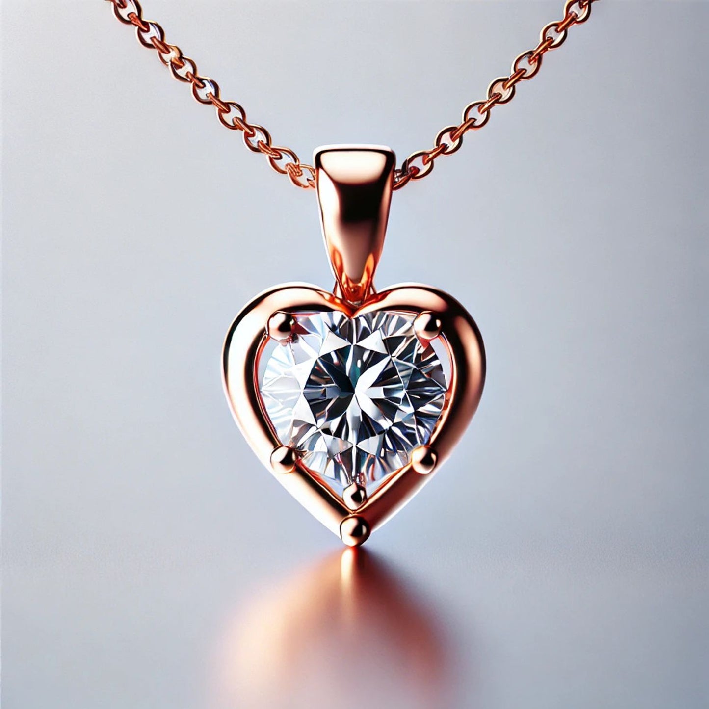 Round Natutal or Lab Grown Diamond Pendant