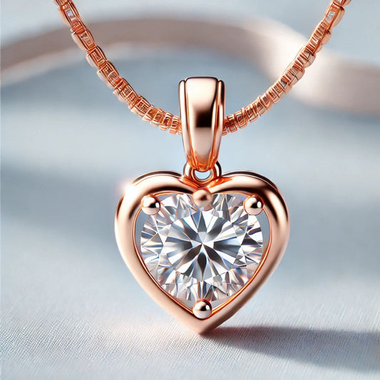 Round Natutal or Lab Grown Diamond Pendant