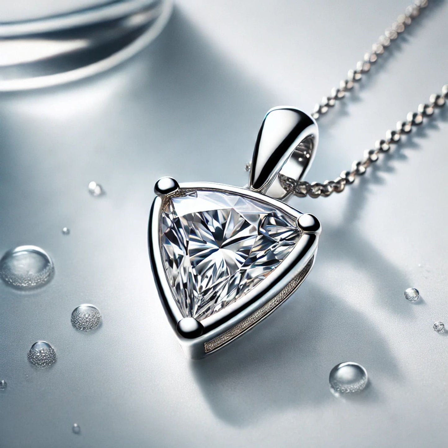 Round Natutal or Lab Grown Diamond Pendant