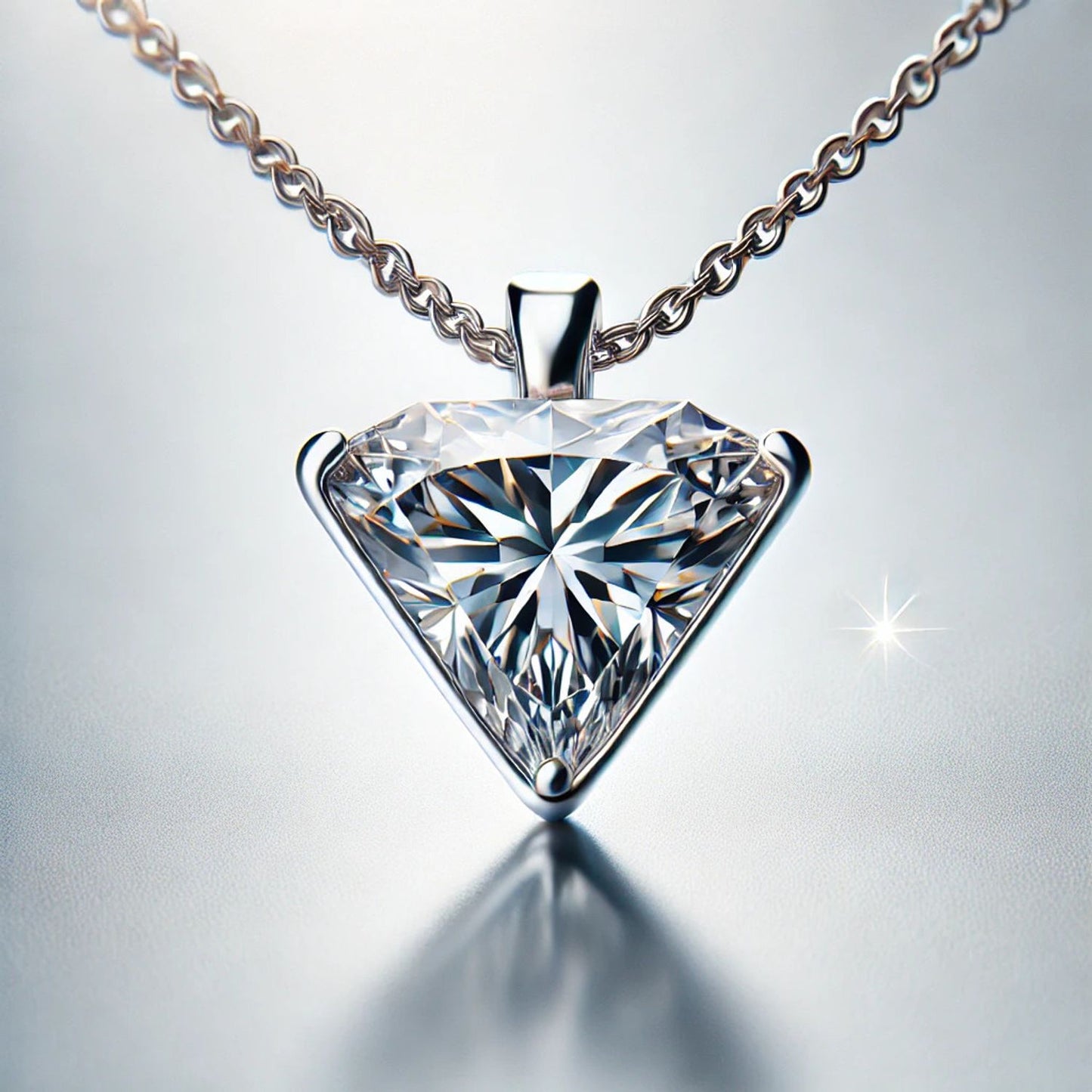 Round Natutal or Lab Grown Diamond Pendant