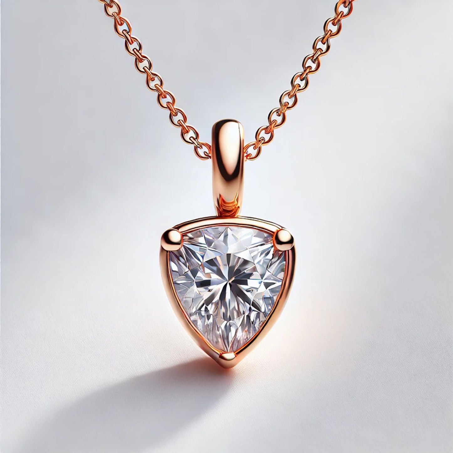 Round Natutal or Lab Grown Diamond Pendant