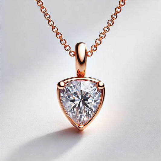 Round Natutal or Lab Grown Diamond Pendant