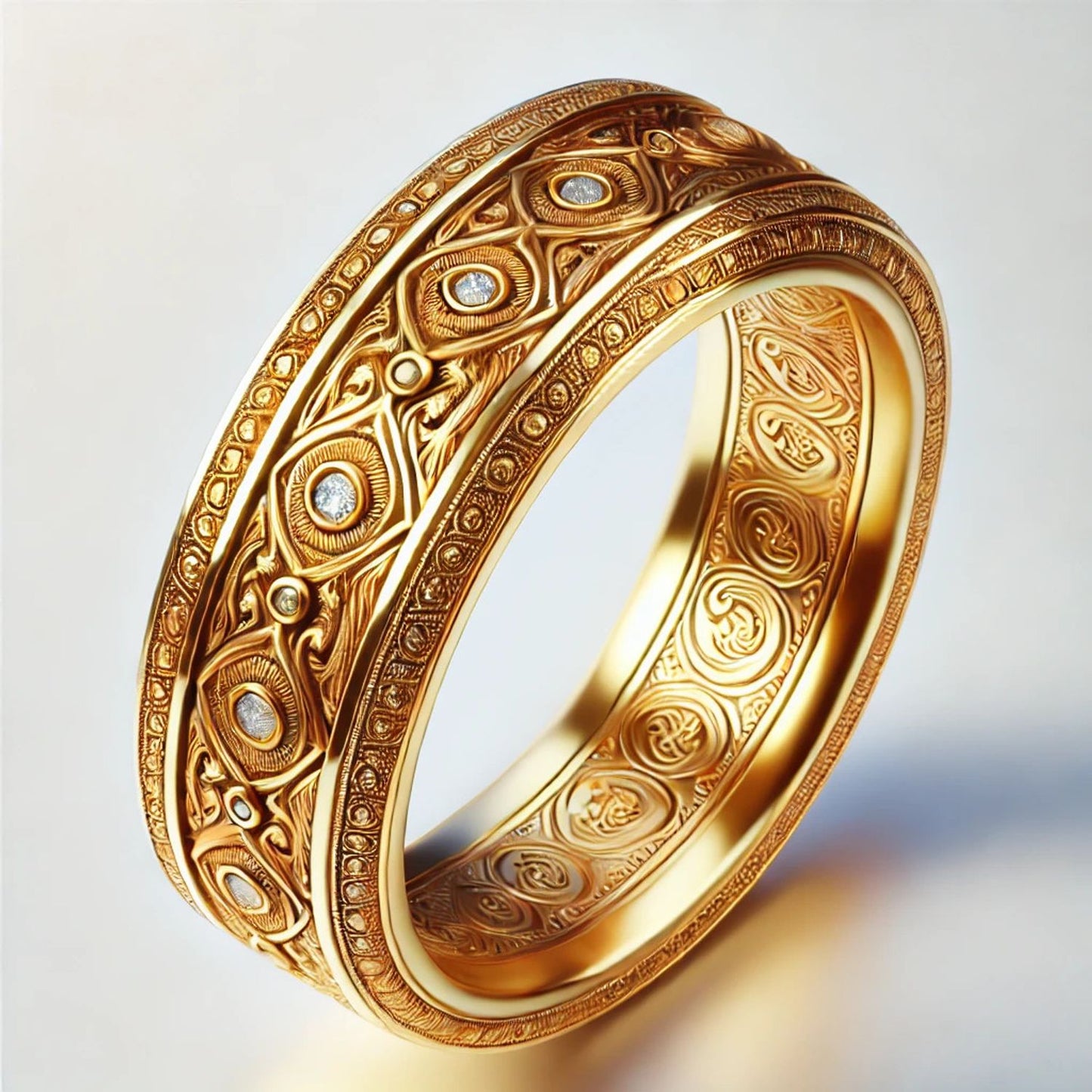 Any Metal Round Diamond Eternity Band Ring