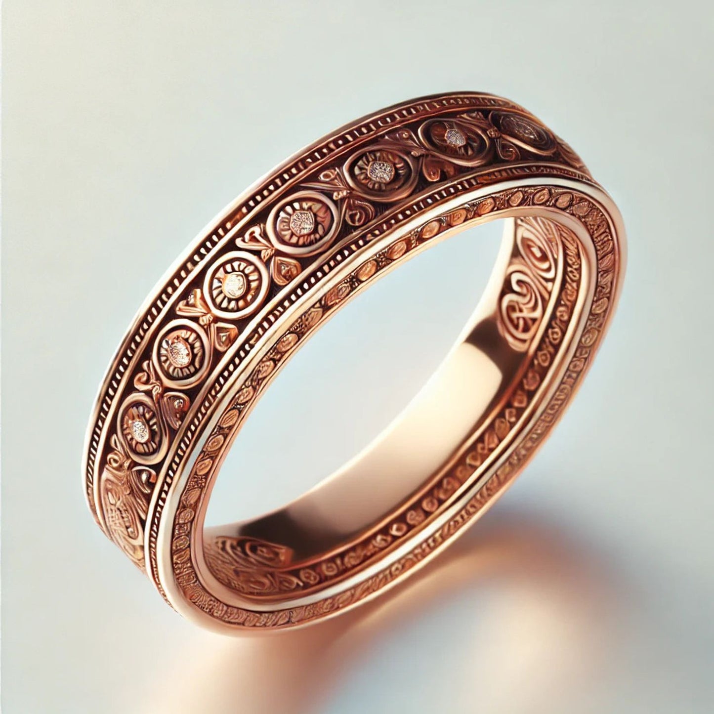 Any Metal Round Diamond Eternity Band Ring