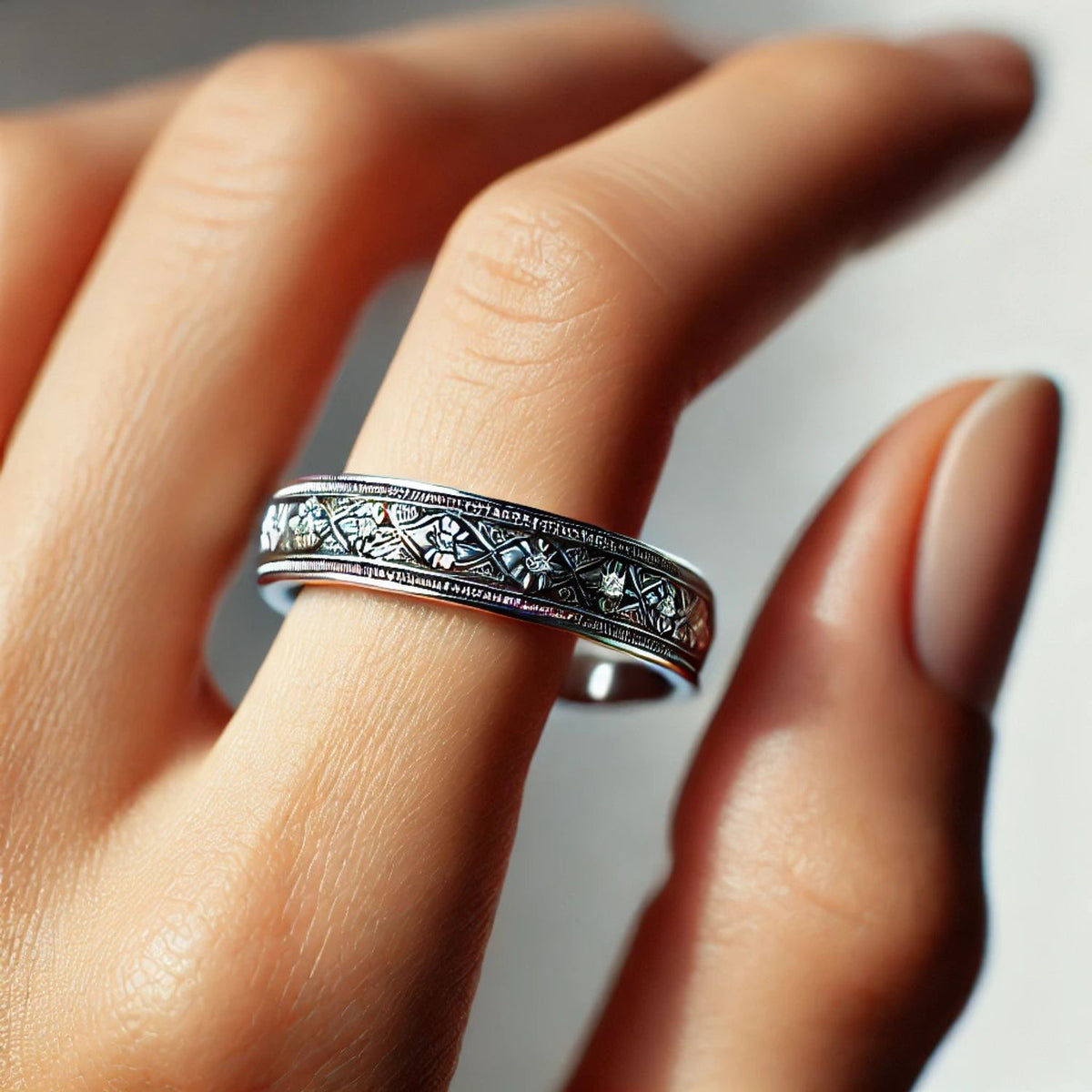 Any Metal Round Diamond Eternity Band Ring