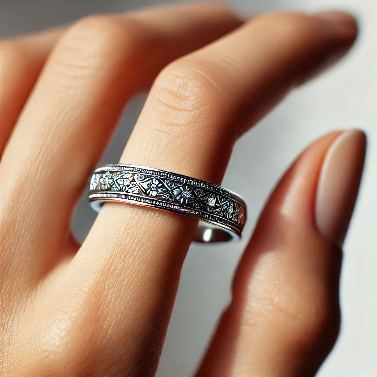 Any Metal Round Diamond Eternity Band Ring