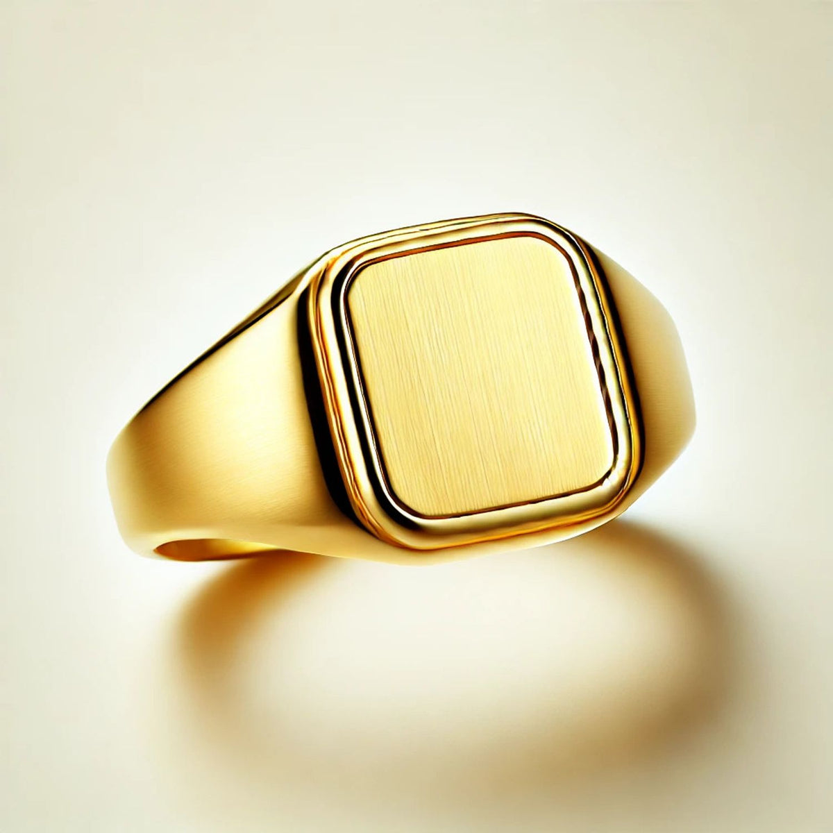 Silver or Gold Classic Signet Men Ring