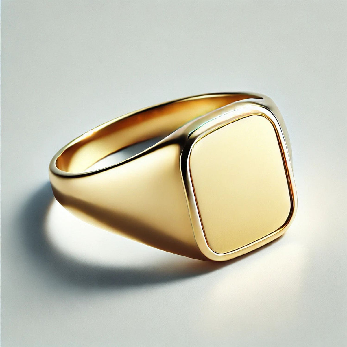 Silver or Gold Classic Signet Men Ring