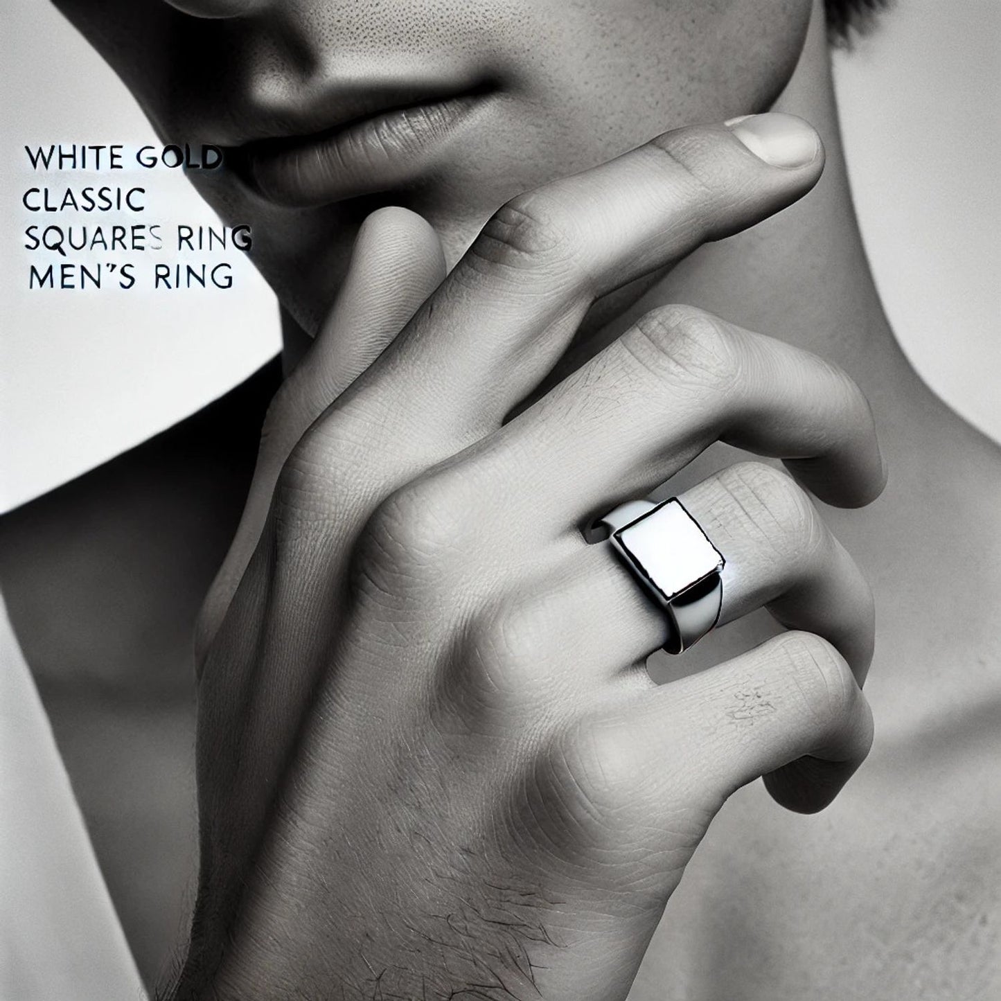 Silver or Gold Classic Signet Men Ring