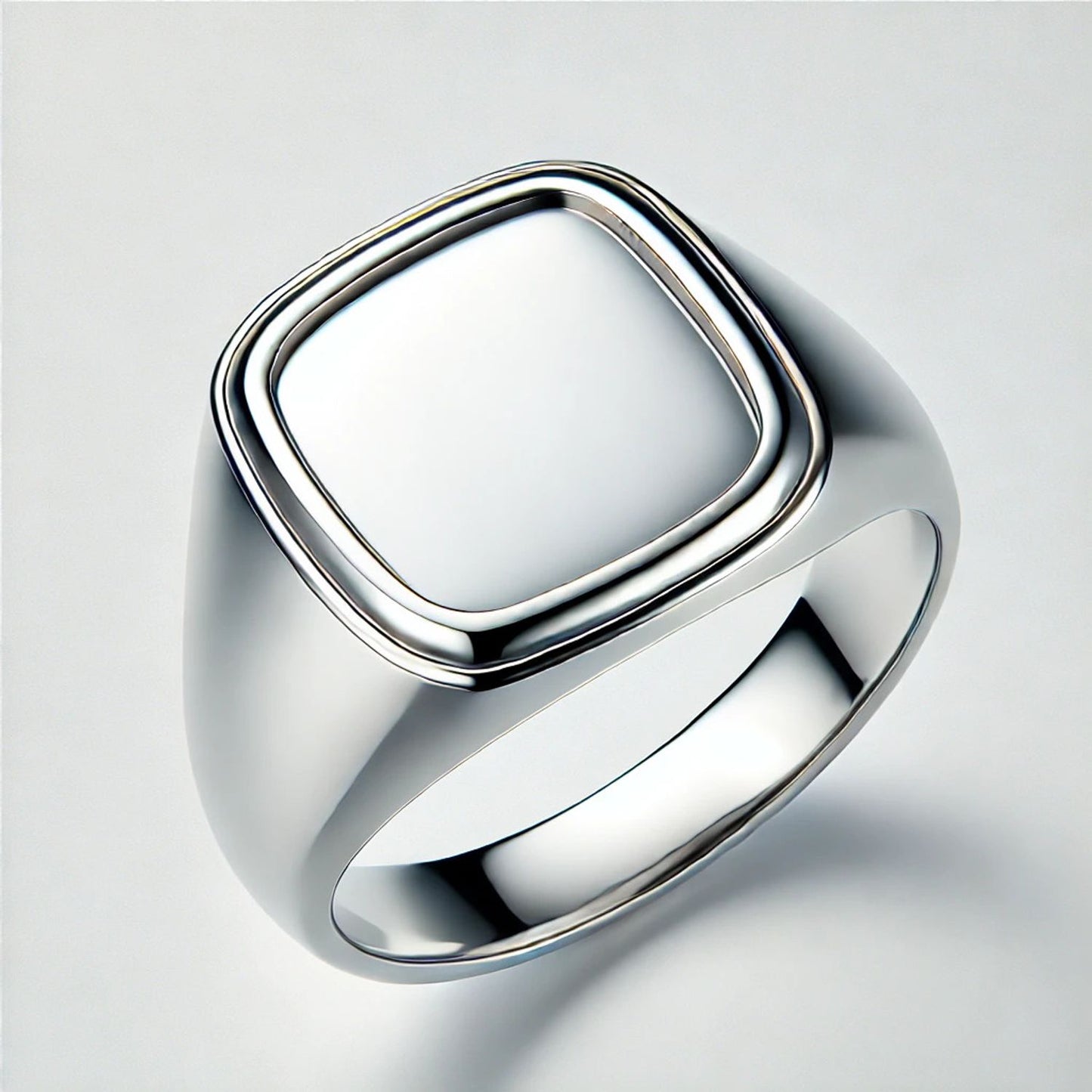 Silver or Gold Classic Signet Men Ring