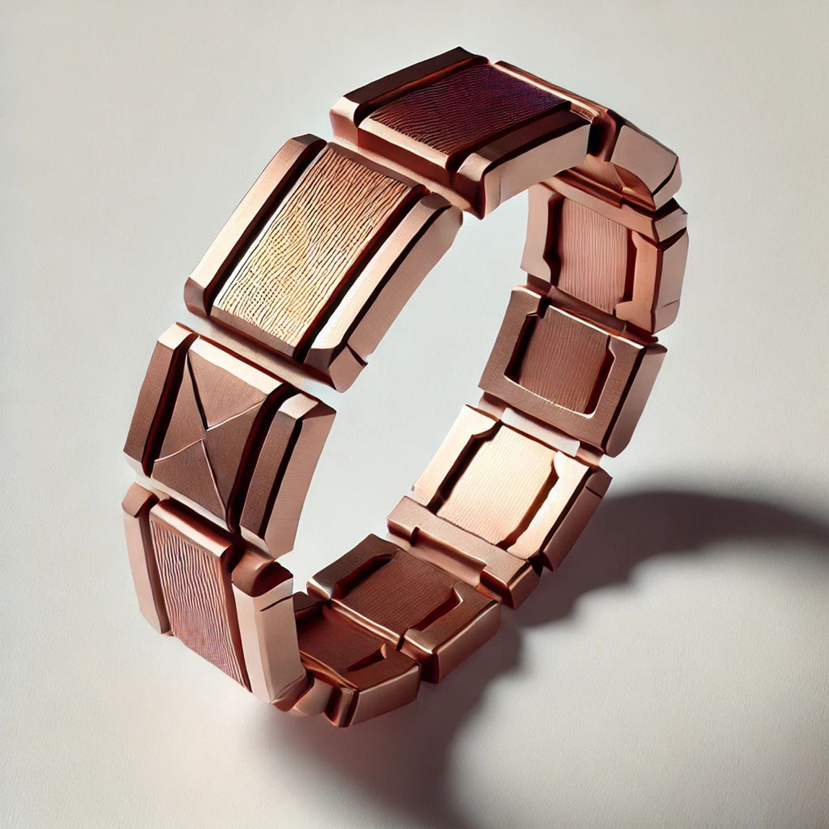 Solid Gold Massive Brutal Bangle Bracelet