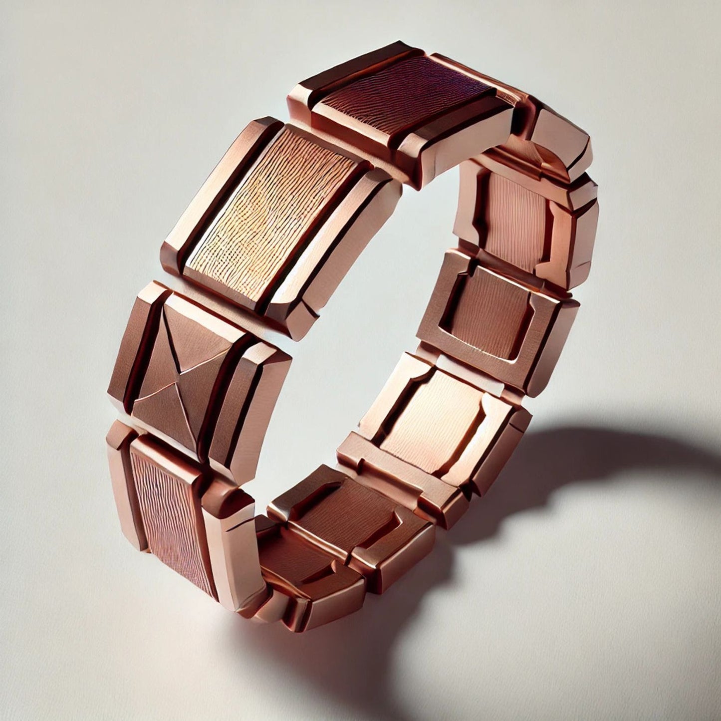 Solid Gold Massive Brutal Bangle Bracelet