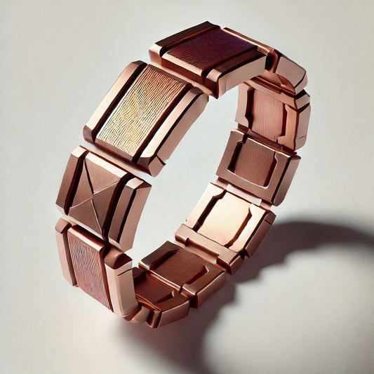 Solid Gold Massive Brutal Bangle Bracelet