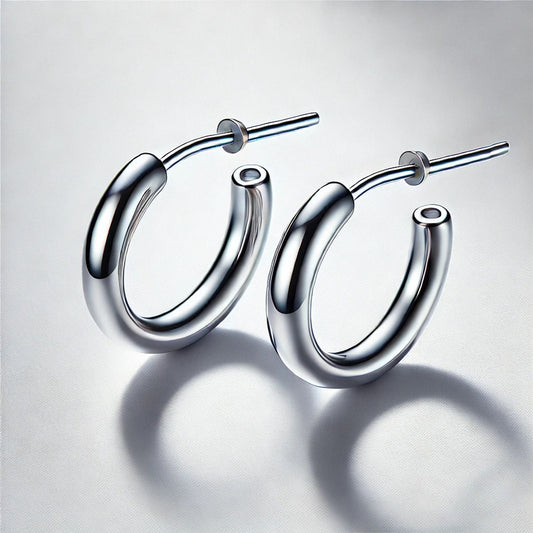 Solid Gold Hoop Earrings