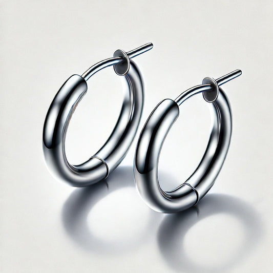 Solid Gold Hoop Earrings