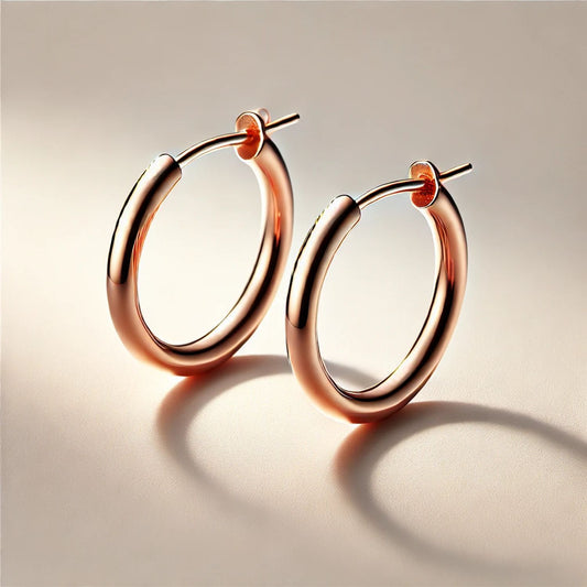 Solid Gold Hoop Earrings
