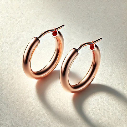 Solid Gold Hoop Earrings