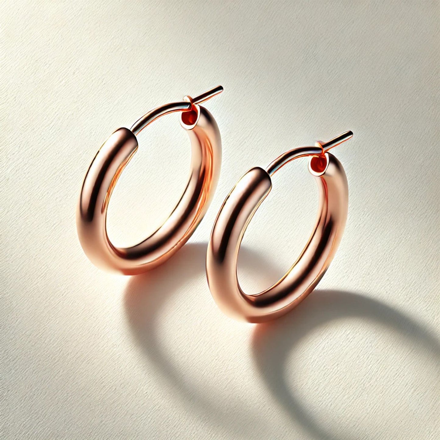 Solid Gold Hoop Earrings