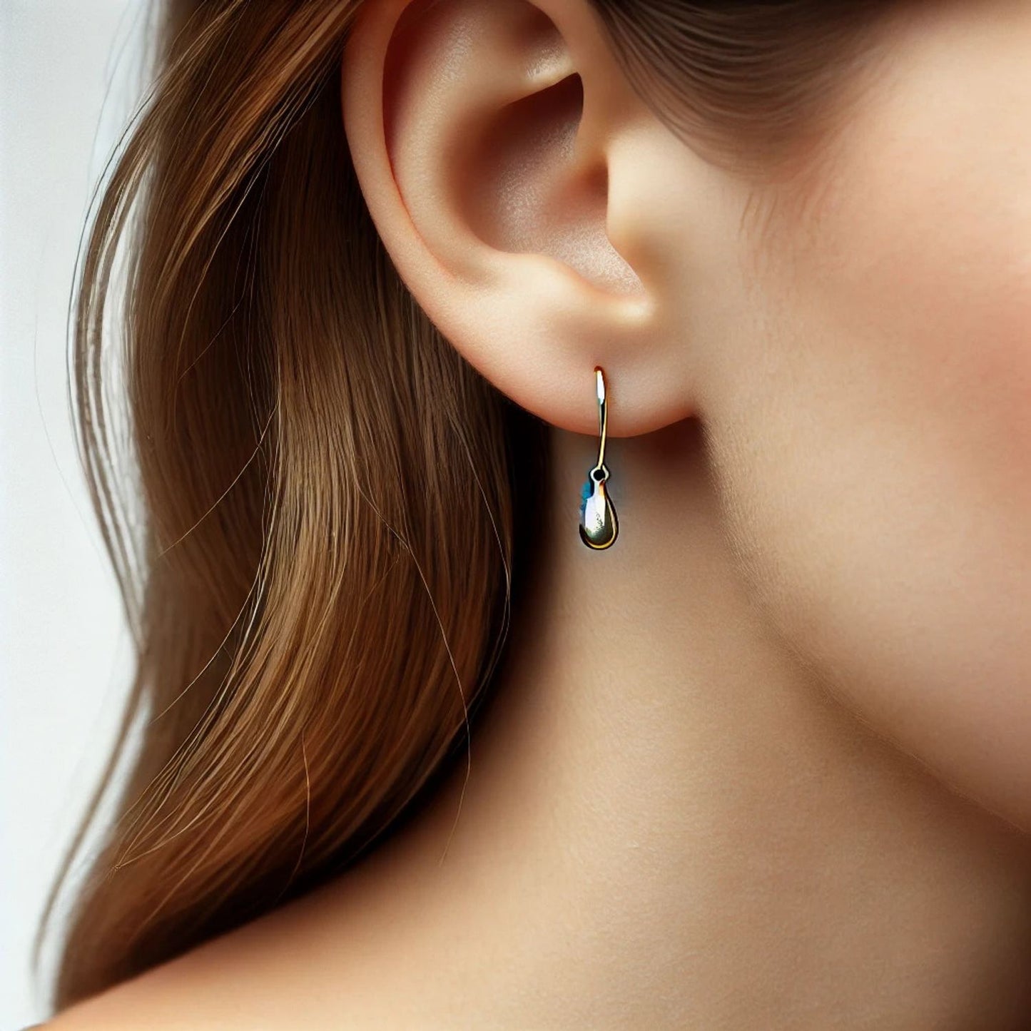 Handmade Luxurious Diamond Dainty Drop Earrings