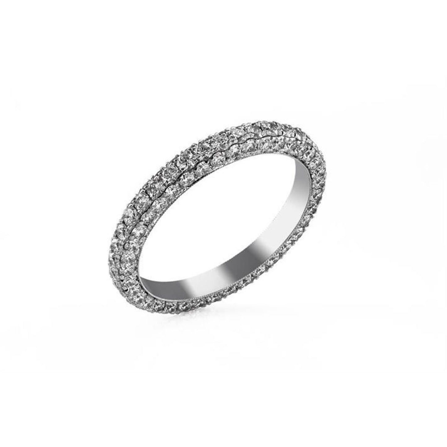 18K White Gold Luxury Diamond Ring - 3.99 ct