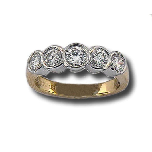 18K Yellow Gold Men's Designer Ring - 2.50 ct