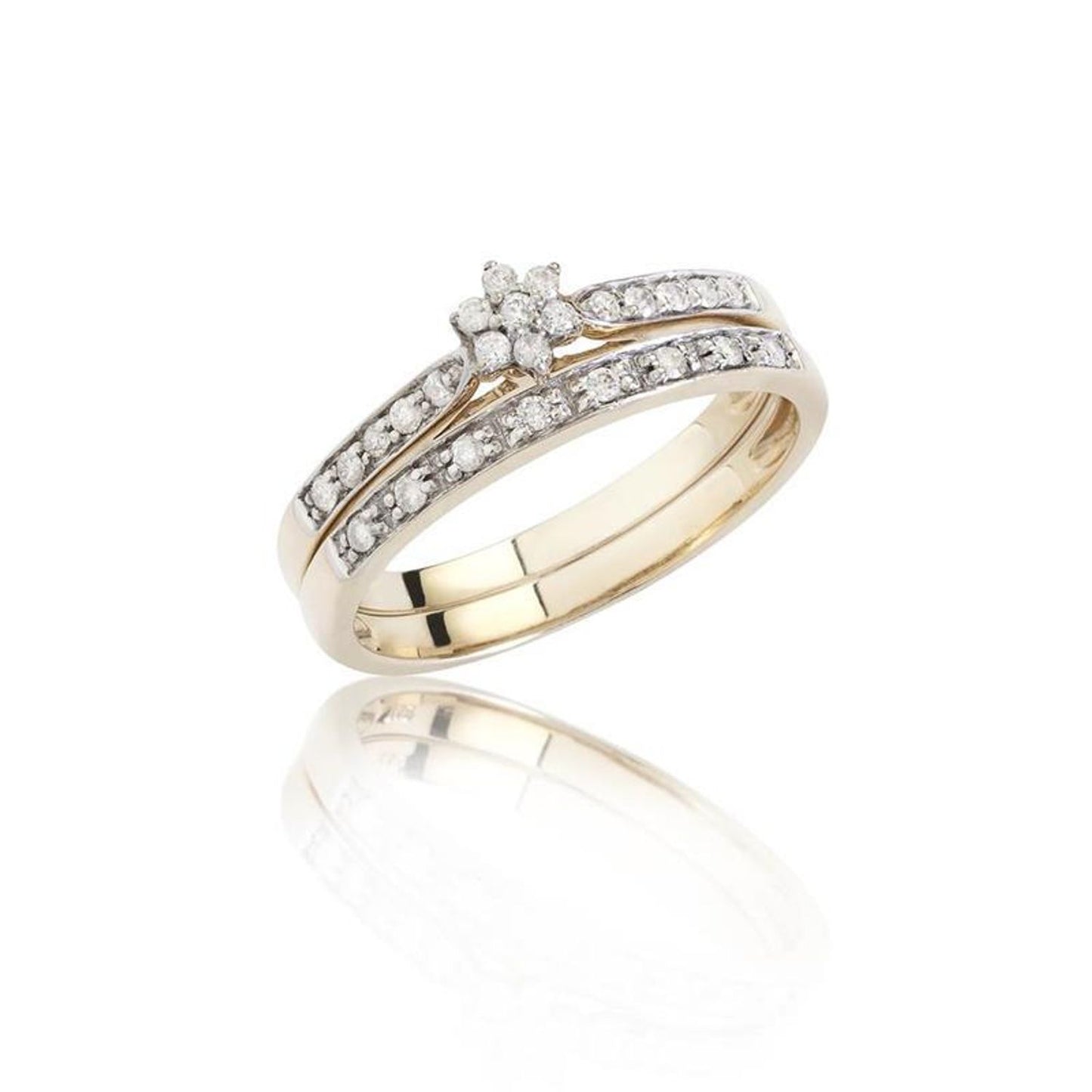 10K Yellow Gold Luxury Designer Ring - 2.90 ct