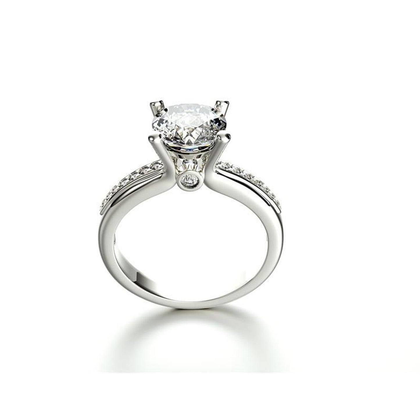 Platinum Luxury Designer Ring - 1.40 ct