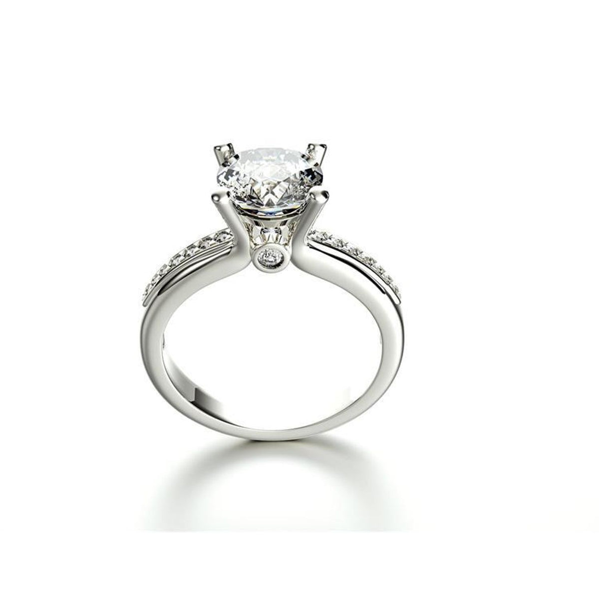 14K Yellow Gold Luxury Designer Ring - 2.65 ct